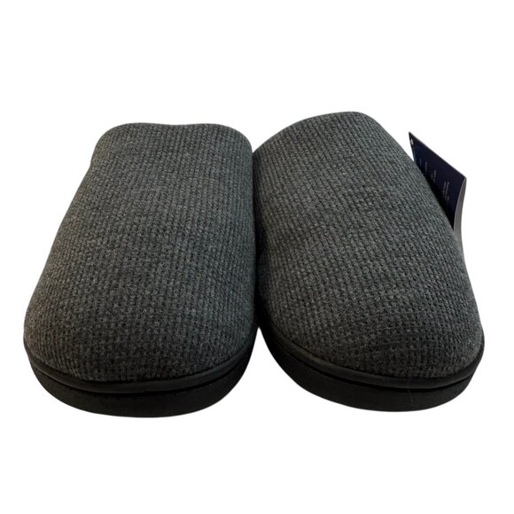 RockDove Two-Tone Men’s Memory Foam Slippers – Gray/Blue – Size Men's 7-8 Cozy - Picture 4 of 11